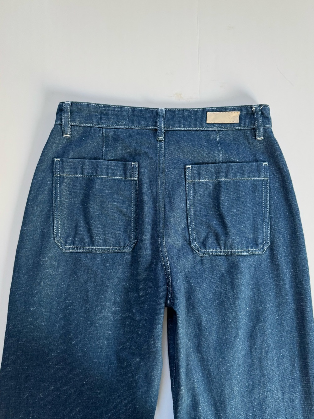 AG Jeans Kassie High-Rise Wide Leg Crop Jeans Size 27 Dark Wash Denim - Picture 6 of 11